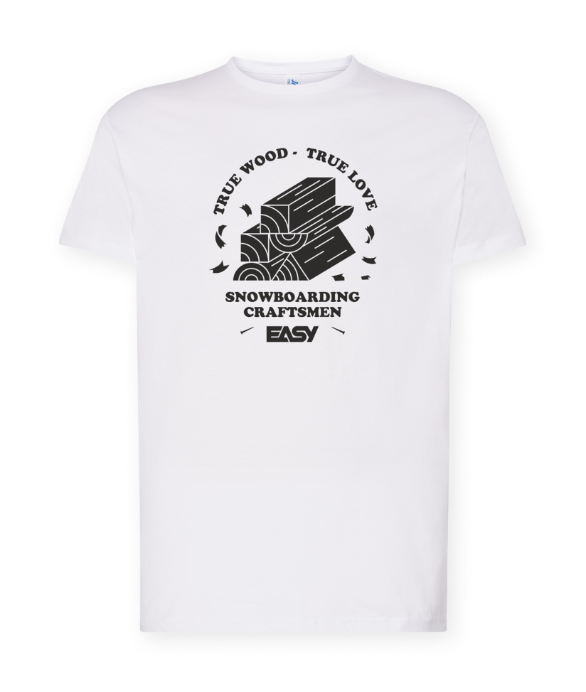 CRAFT - White short-sleeved T-shirt in combed cotton | Easy Snowboards