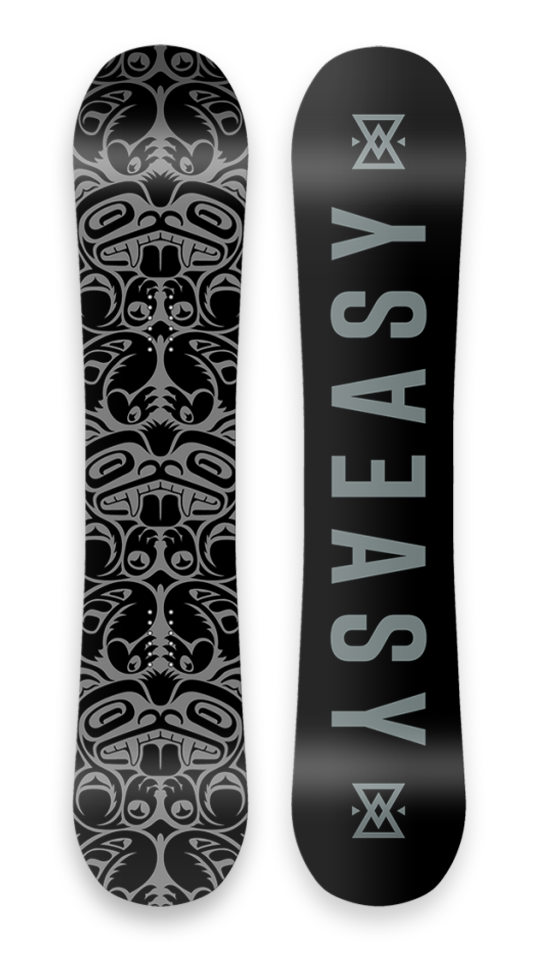 snowboard burton noir et blanc